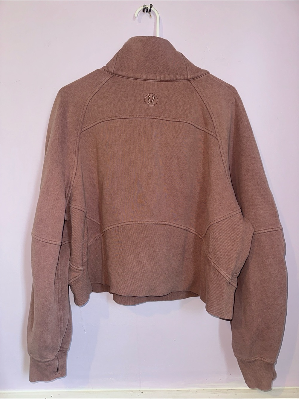 Lululemon Scuba Half Zip Funnel Neck Sweatshirt Dusty Mauve Women’s XL/XXL - Picture 4 of 9